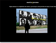 Tablet Screenshot of musicaypoemas.com